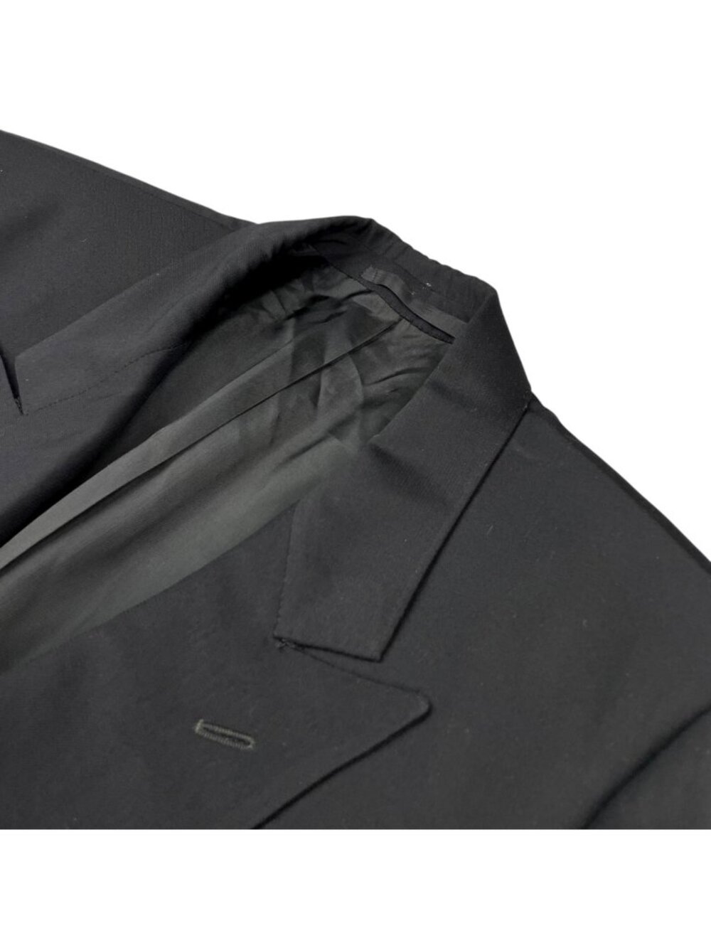 VTG Holland & Sherry Men's Double Breasted Blazer Black • 44R